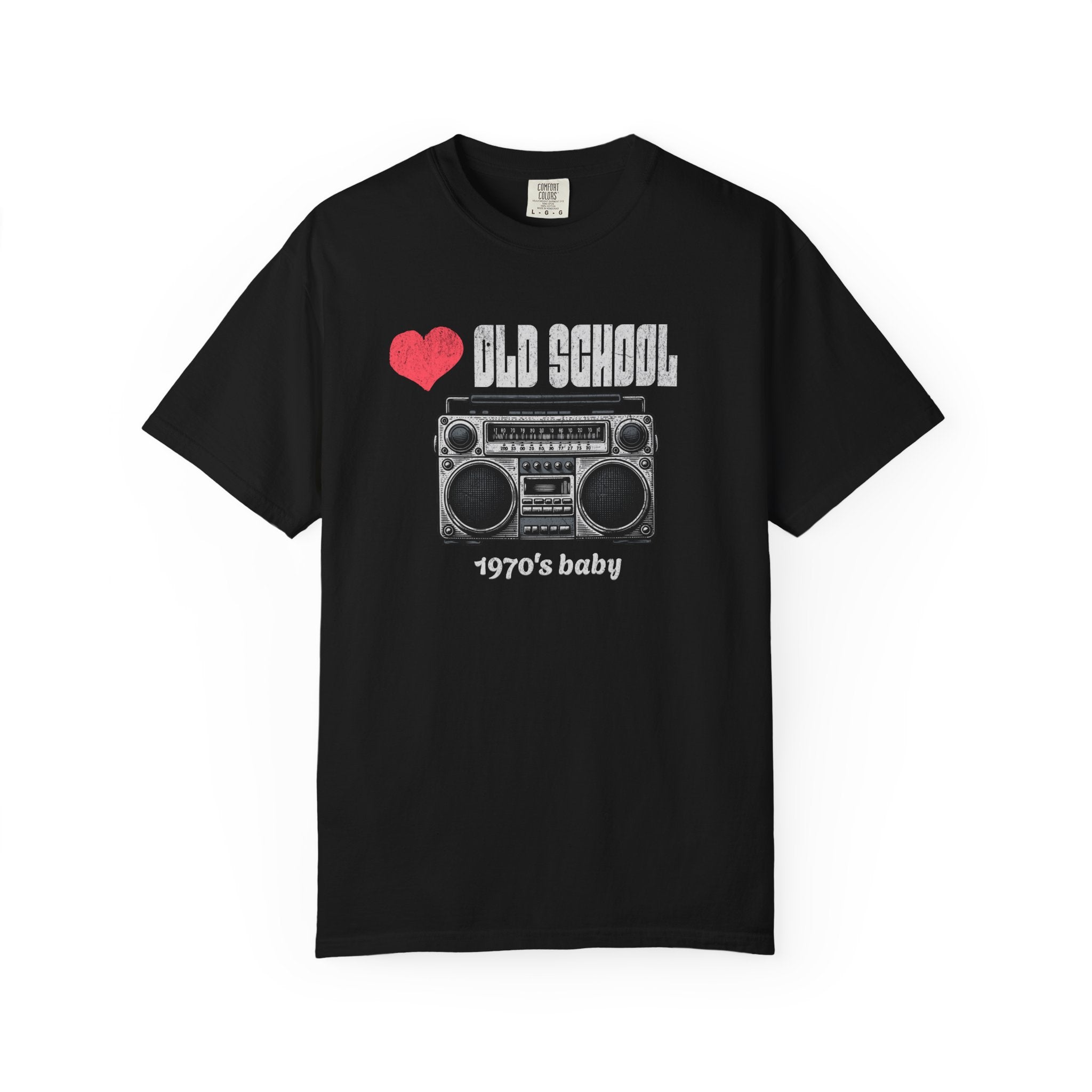 Vintage 1970s Old School T-Shirt, Retro Graphic Tee, 70's BABY Nostalgic Gift for Music Lovers, 70s Baby Apparel