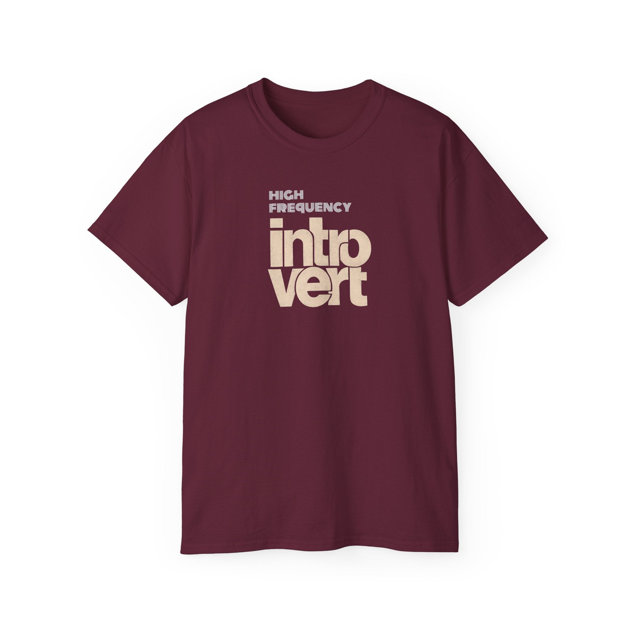 "High Frequency Introvert" Cozy Cotton Tee —  Graphic T-Shirt