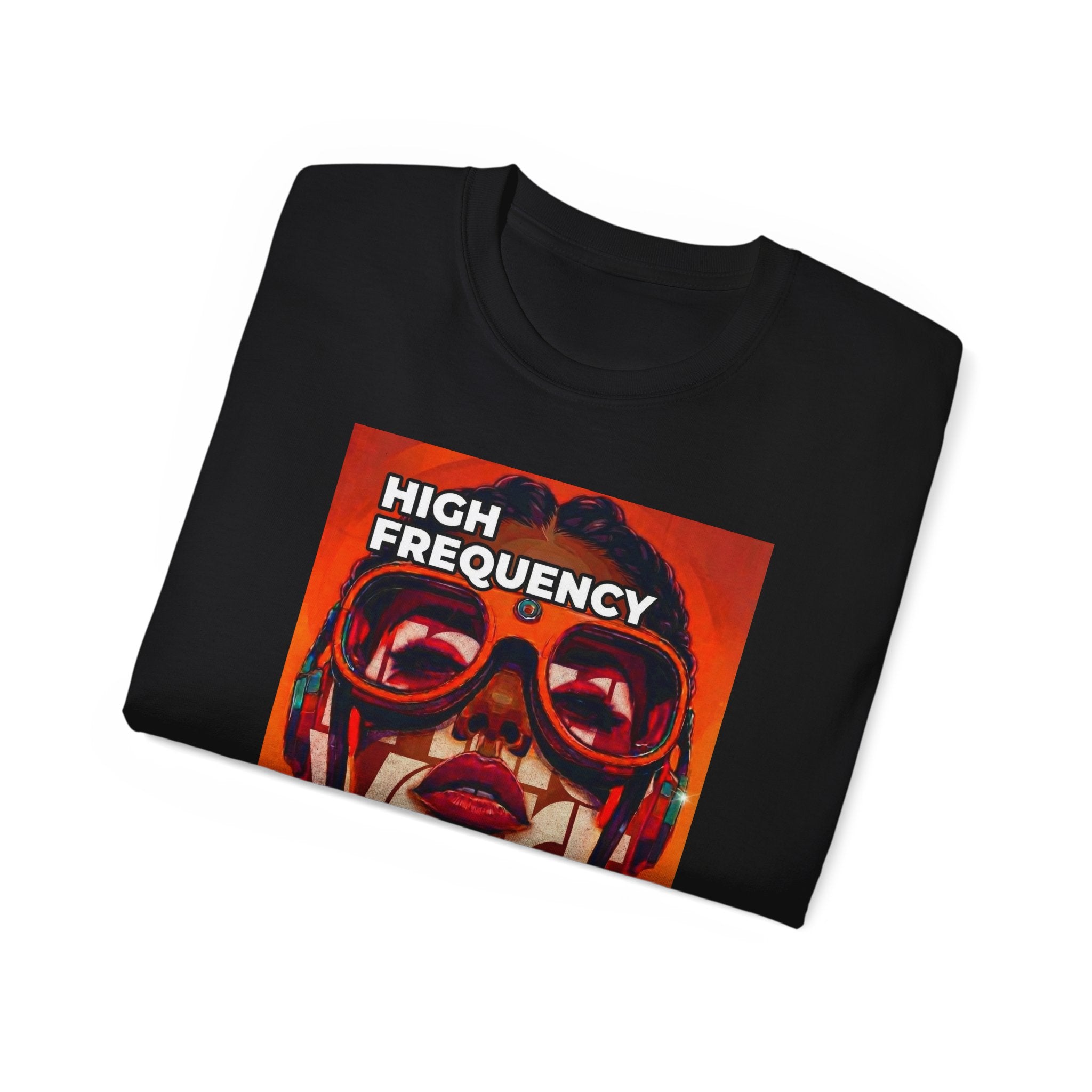High Frequency Introvert T-Shirt — Futurist Girl Comfort Cotton Tee