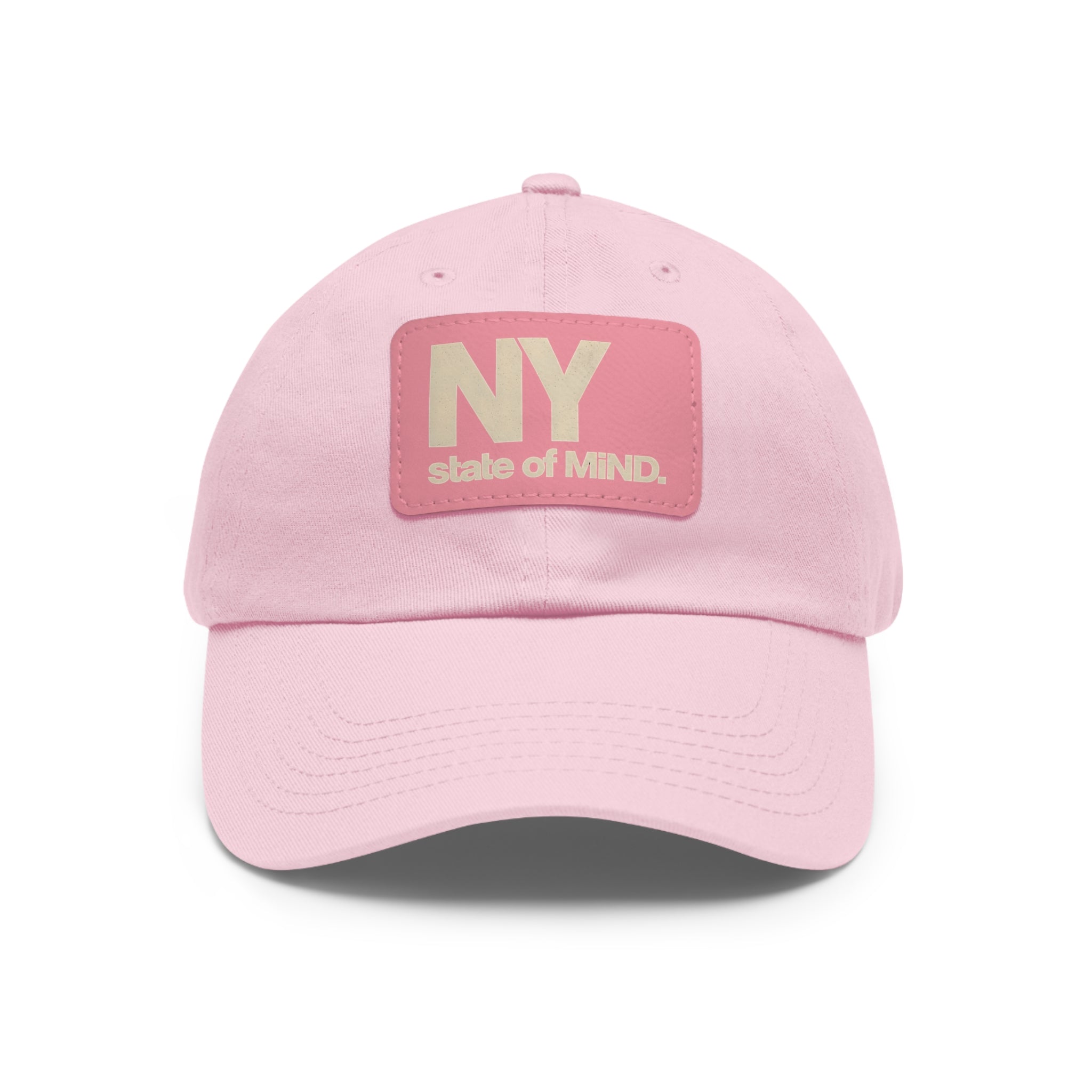 NY State of Mind Leather Patch Dad Hat — Vintage City Baseball Cap