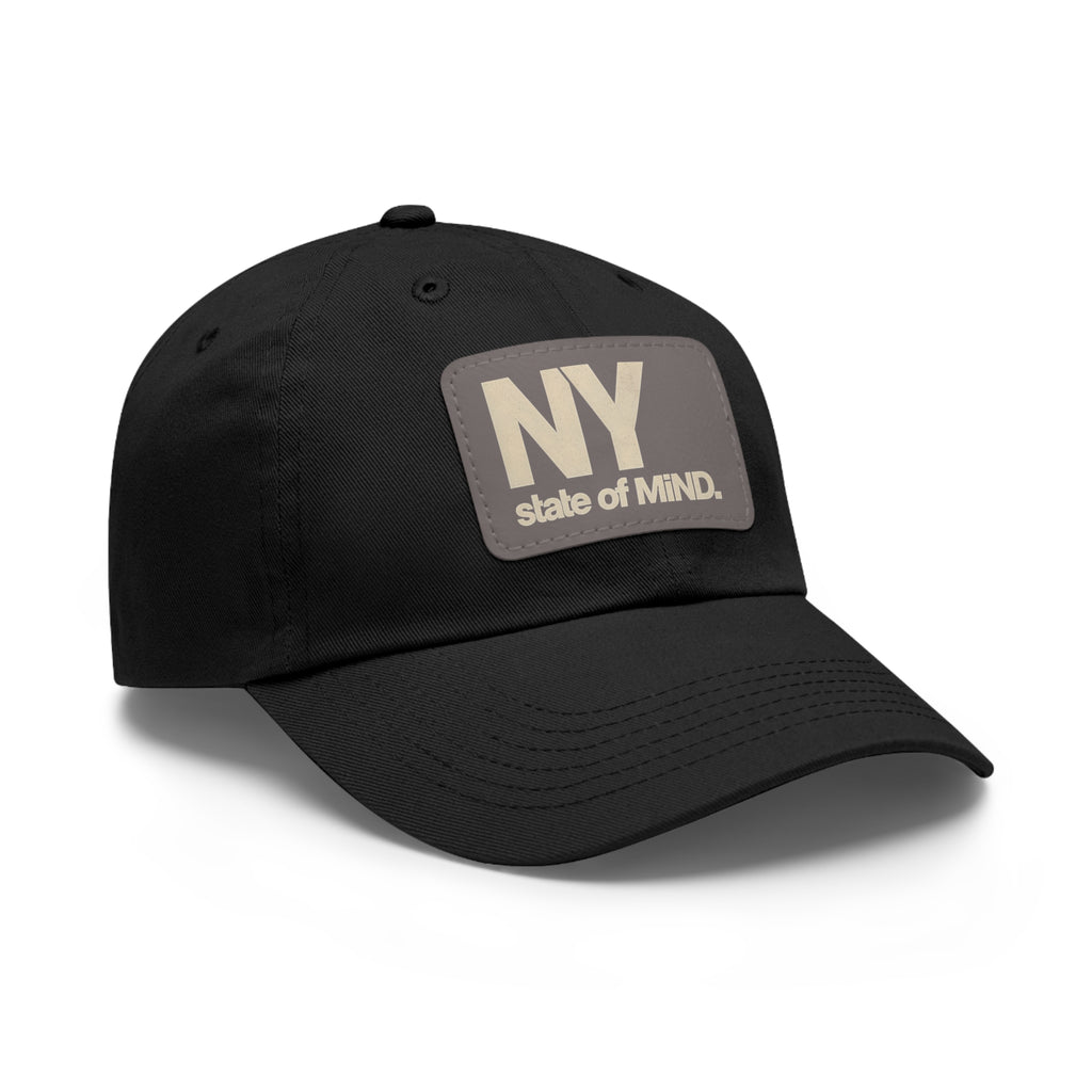 NY State of Mind Leather Patch Dad Hat — Vintage City Baseball Cap