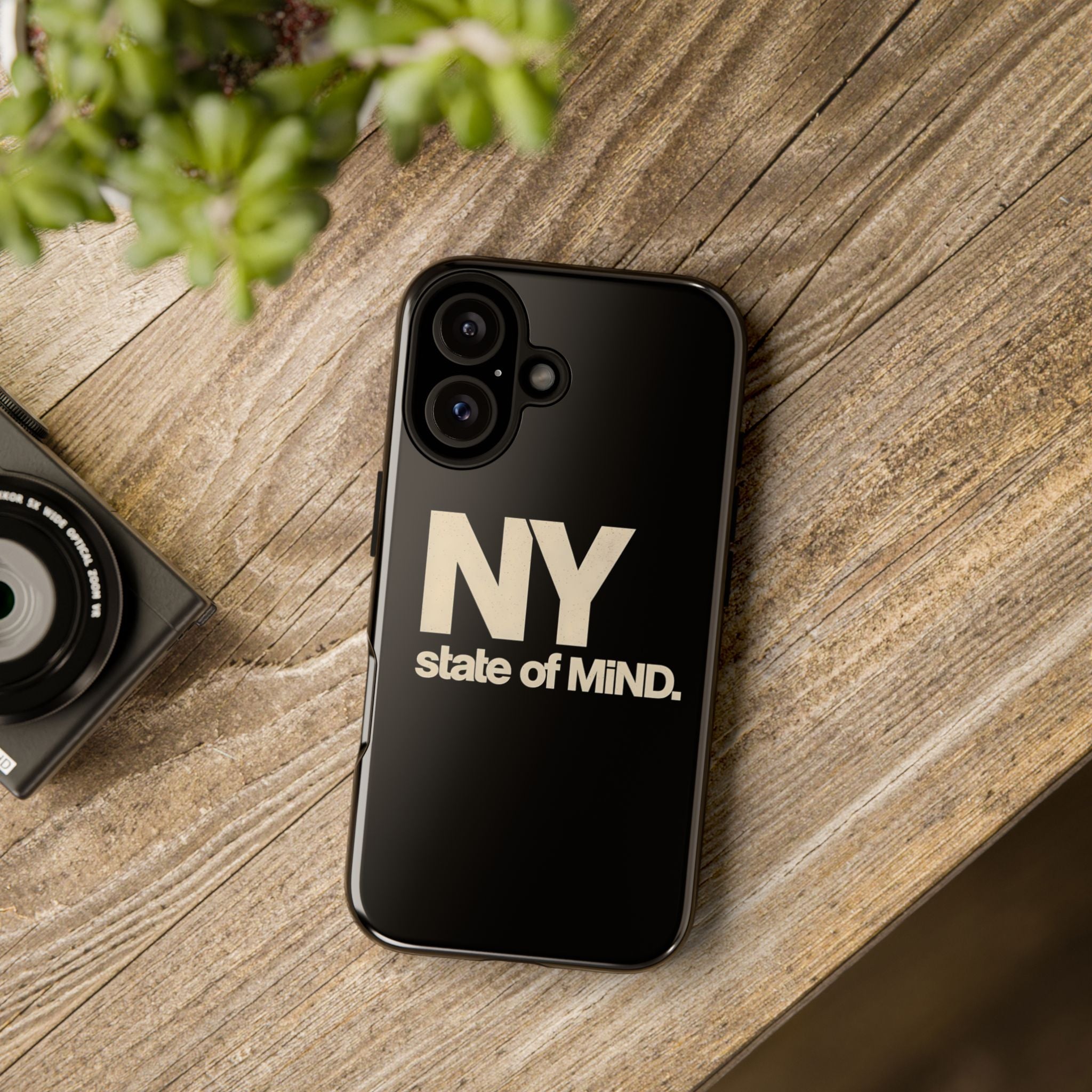 NY State of Mind Tough Phone Case — Sleek Black Protective iPhone Cover