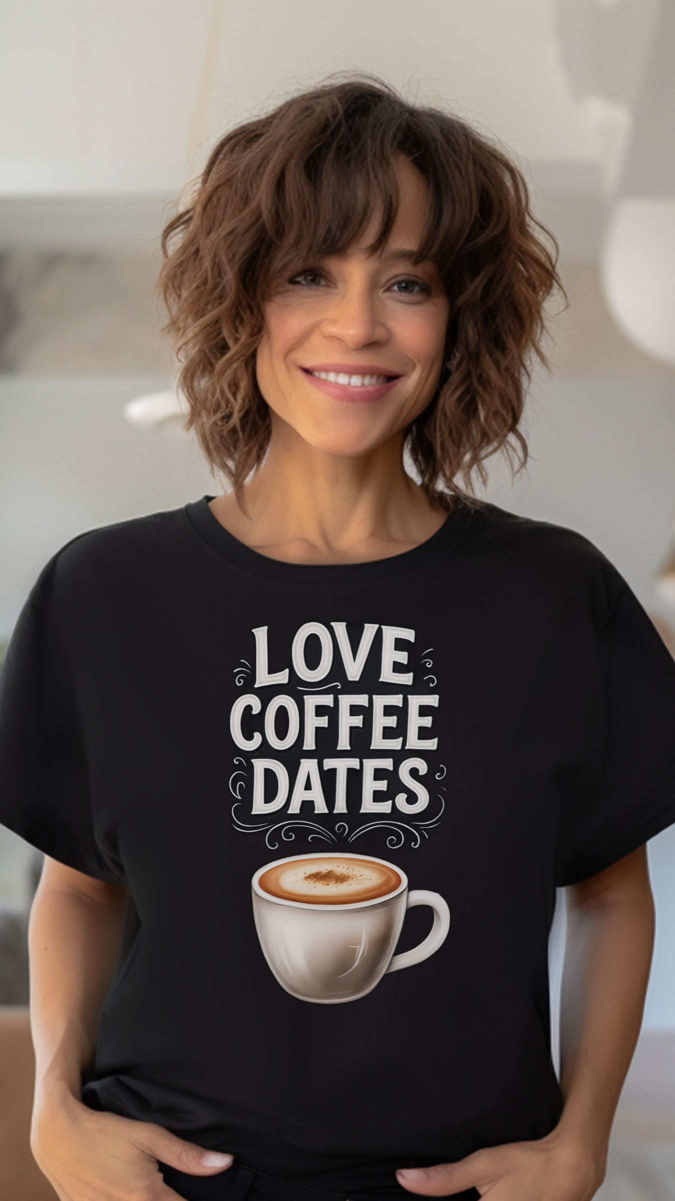 I love Coffee Dates Unisex T-shirt - Funny Coffee Lover Gift Tee
