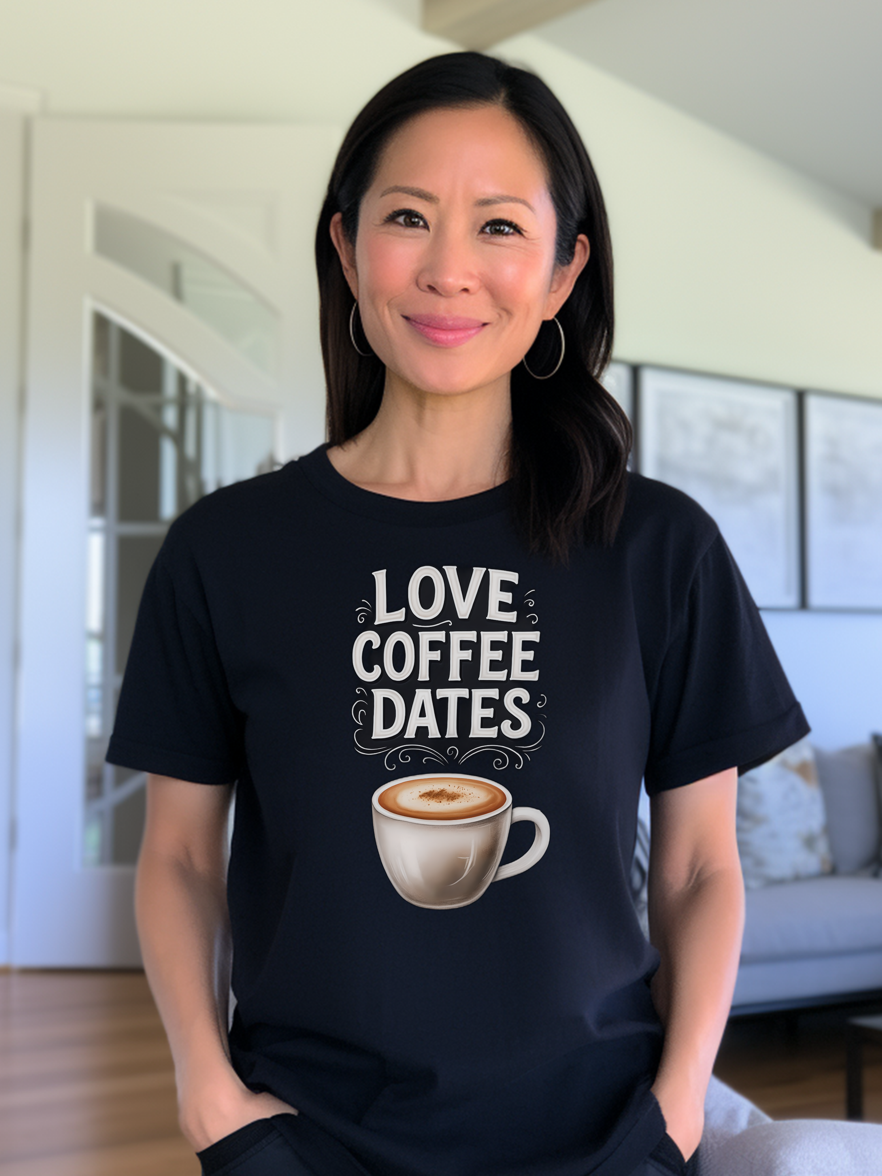 I love Coffee Dates Unisex T-shirt - Funny Coffee Lover Gift Tee