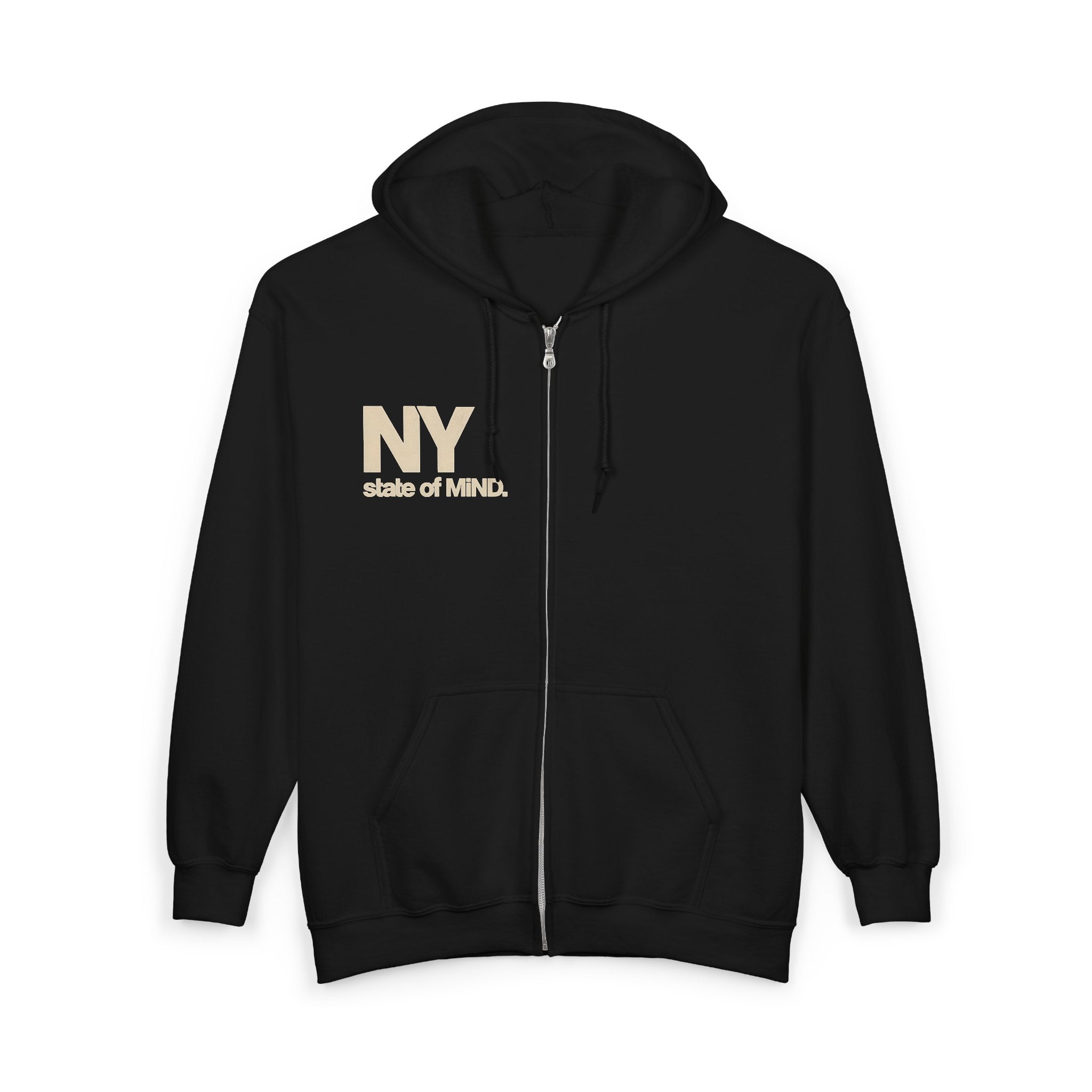 NY State of MiND Hoodie — Oversized Streetwear Zip-Up for Creators