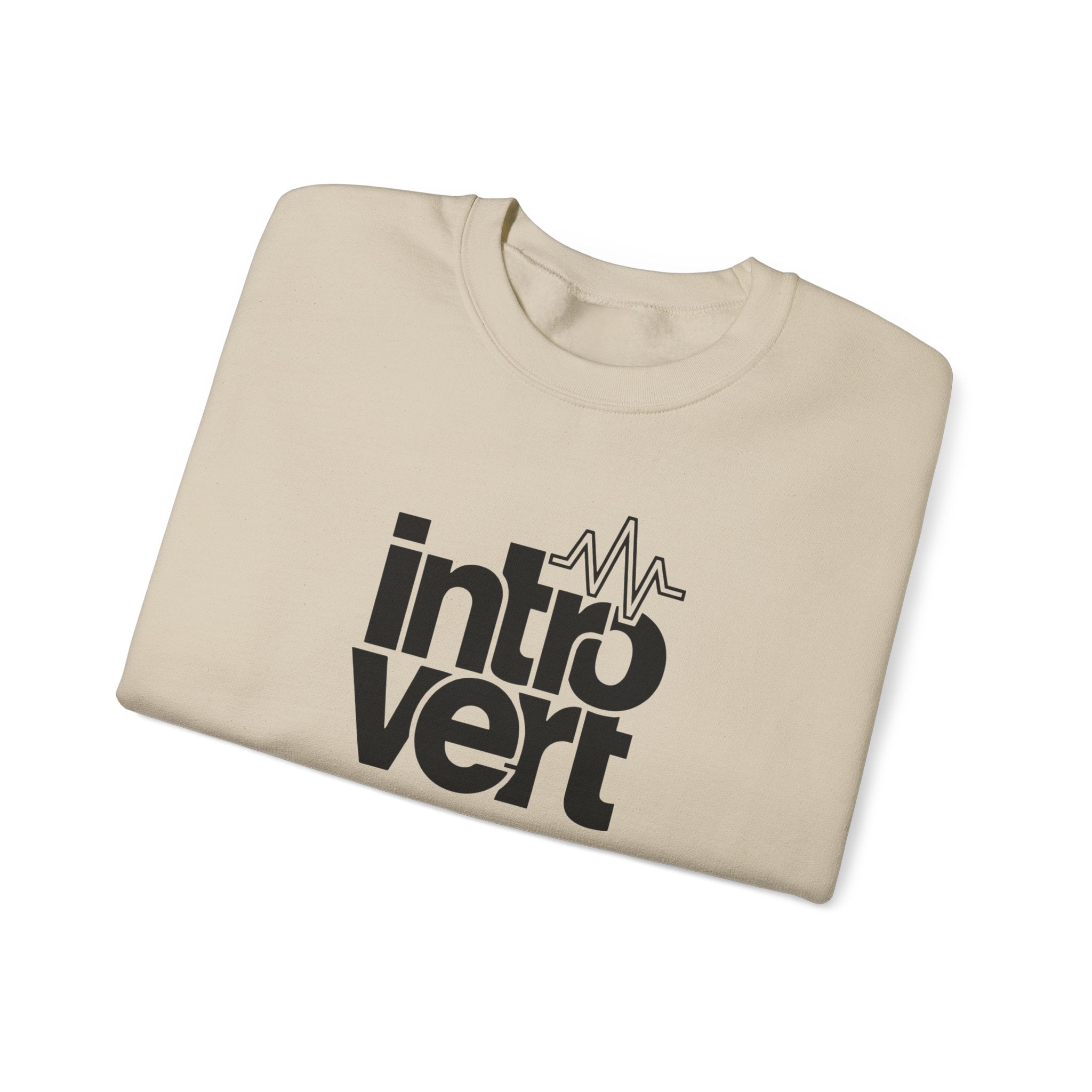Introvert Crewneck Sweatshirt – “High Frequency Introvert” Graphic Pullover