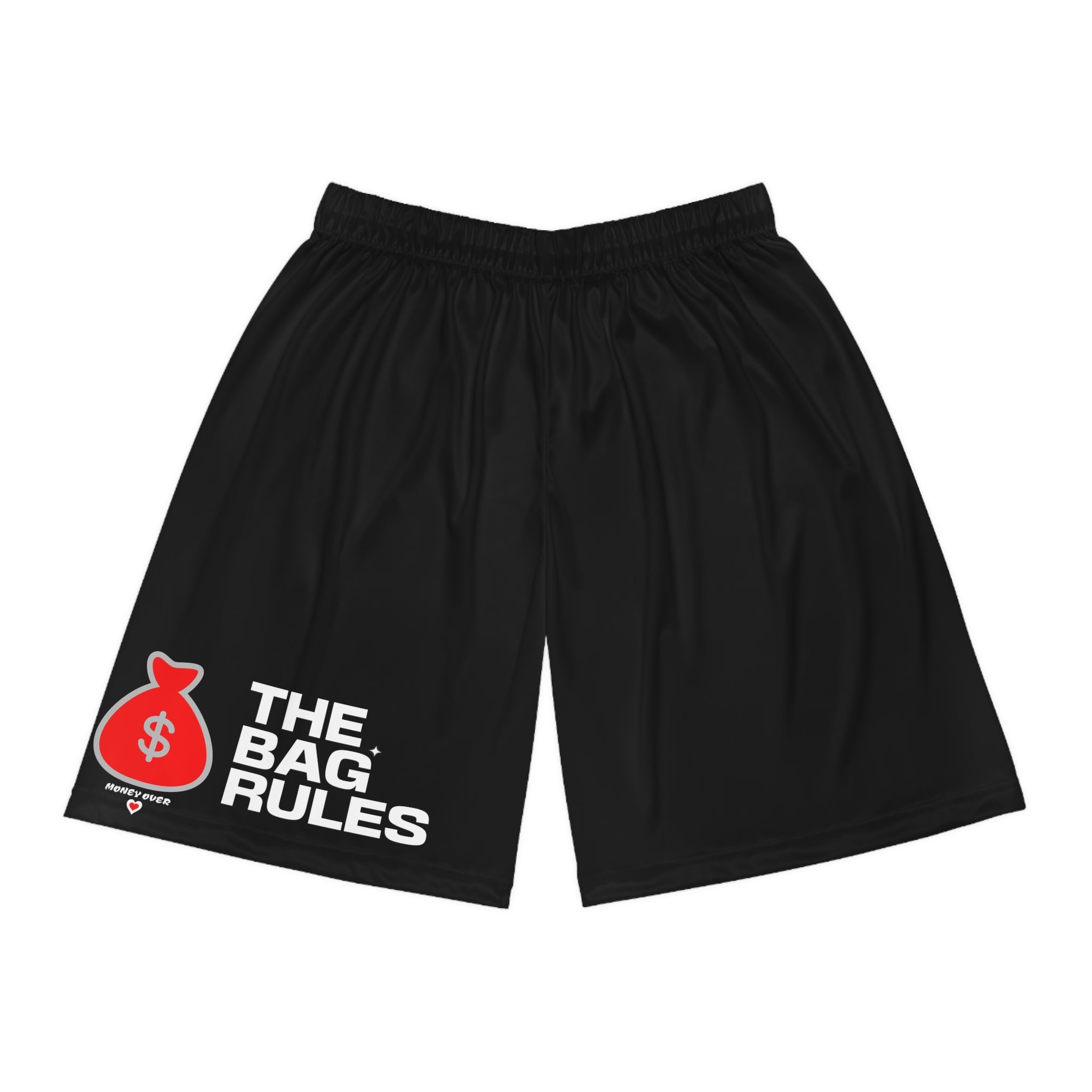Basketball Shorts - The Bag Rules Design, Athletic Wear for Sports Enthusiasts, Casual Summer Outfits, Gifts for Players