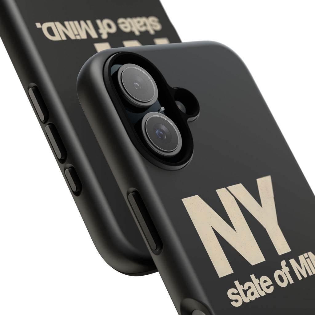NY State of Mind Tough Phone Case — Sleek Black Protective iPhone Cover