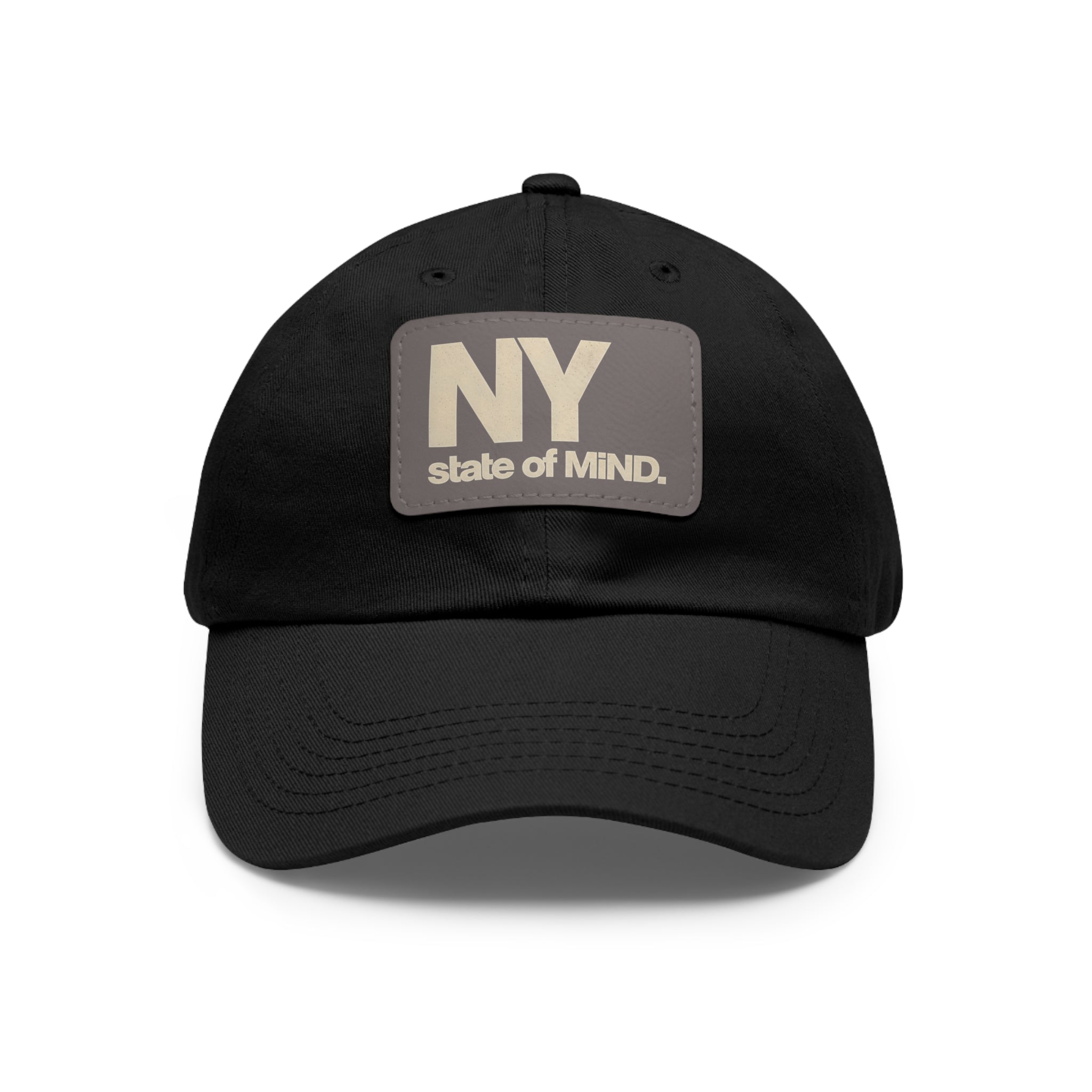 NY State of Mind Leather Patch Dad Hat — Vintage City Baseball Cap