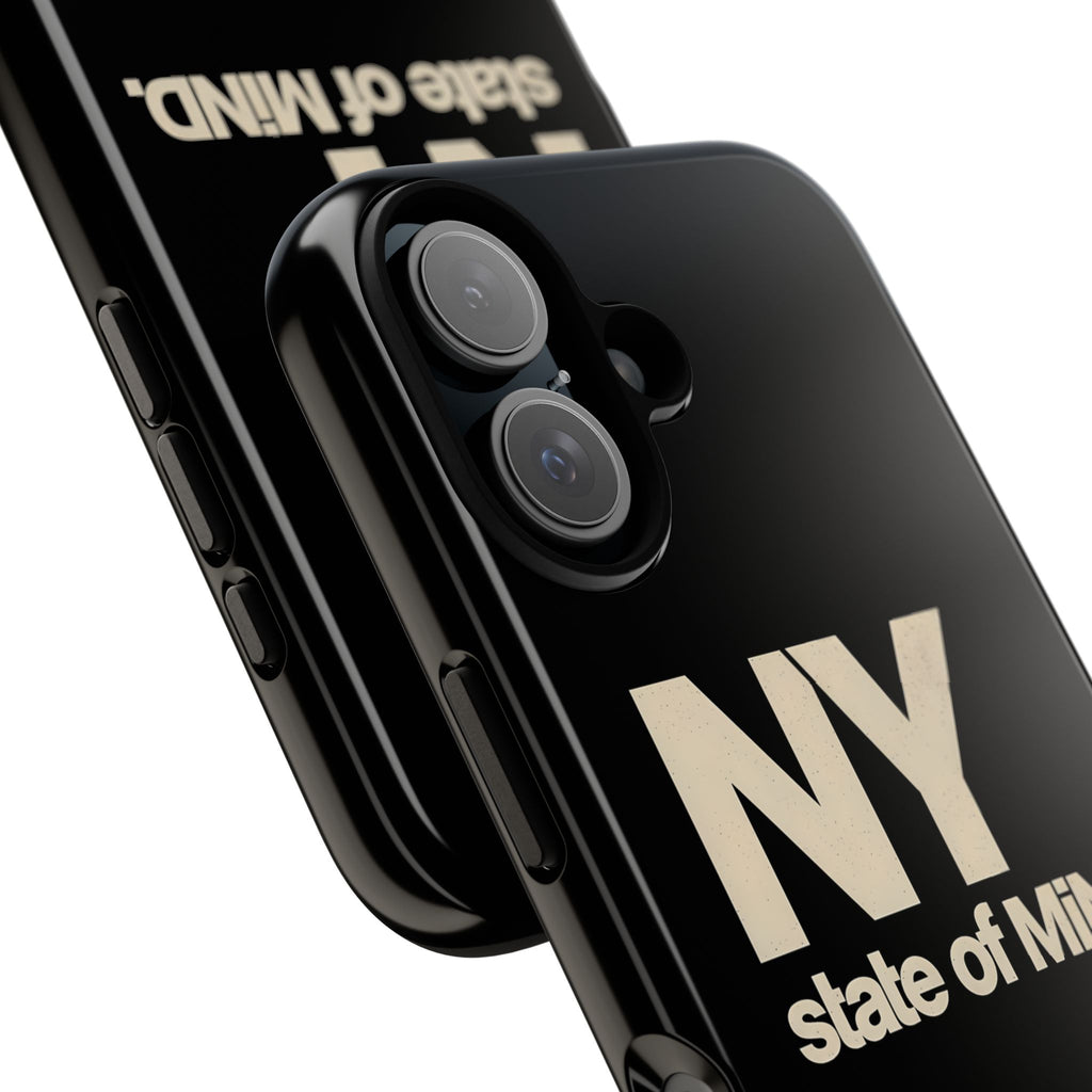 NY State of Mind Tough Phone Case — Sleek Black Protective iPhone Cover