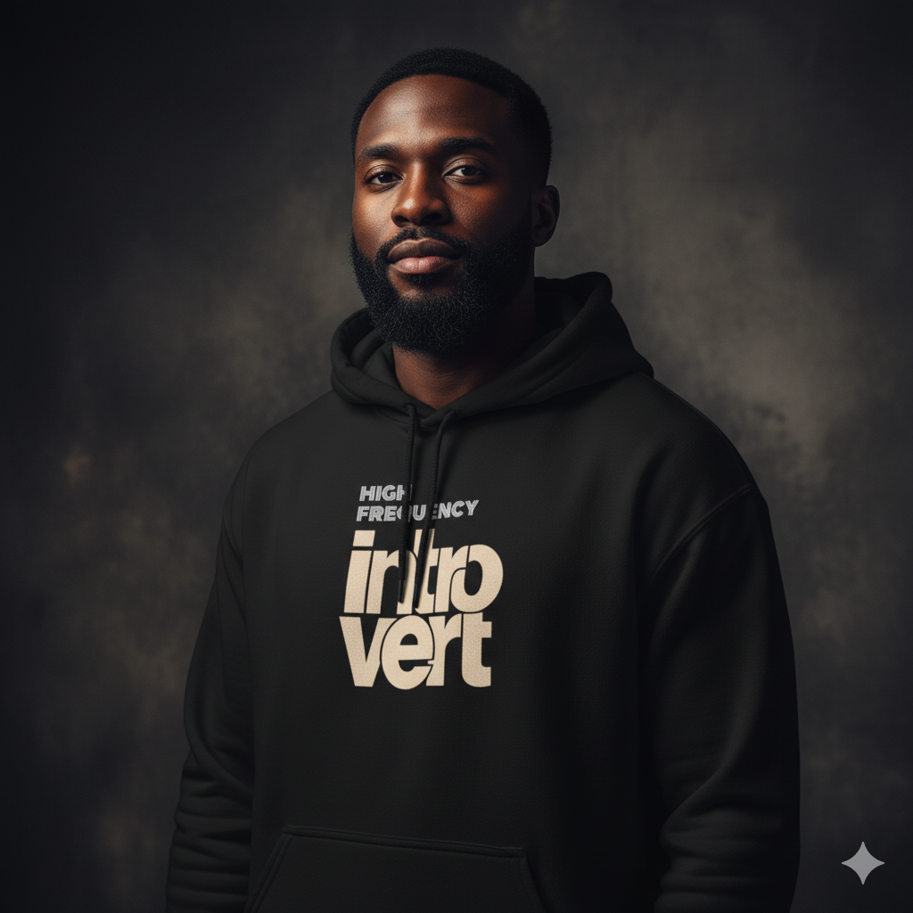 High Frequency Introvert Oversized Hoodie