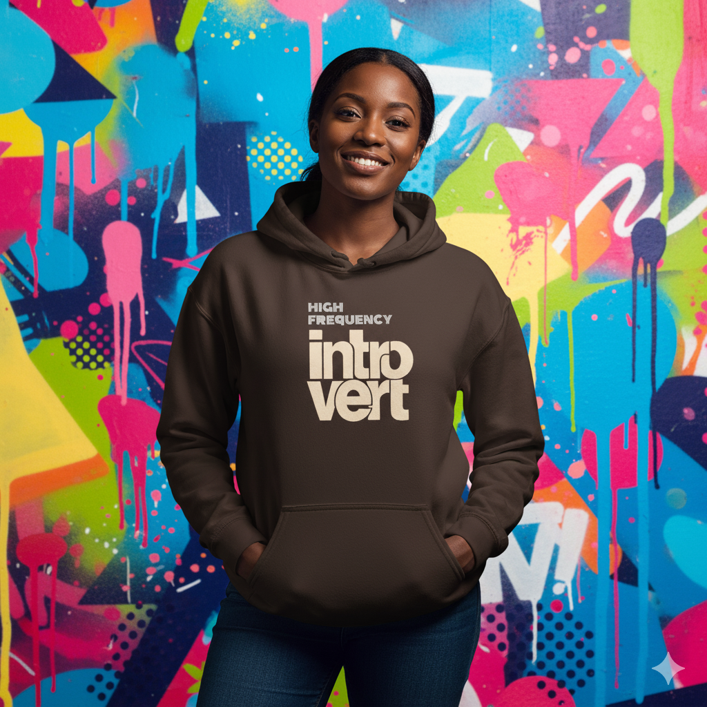 High Frequency Introvert Oversized Hoodie