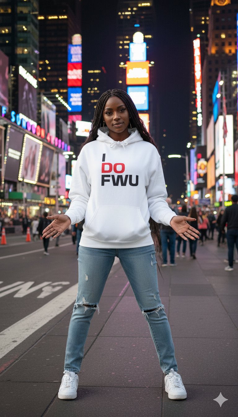 I Do FWU Unisex Hooded Sweatshirt - Statement Hoodie with Dollar Bag Design