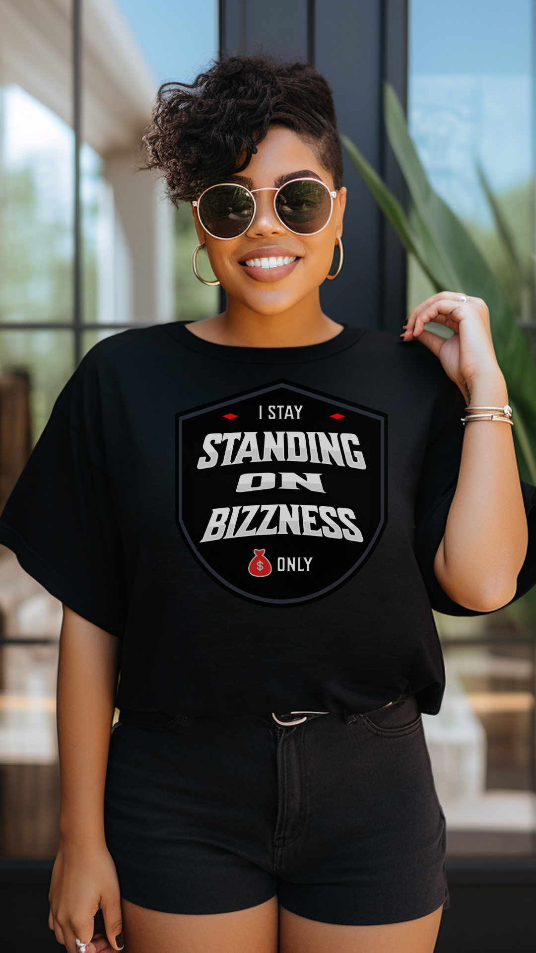 Standing on Bizzness Shirt – Hustle Graphic Tee – Entrepreneur Streetwear – Motivational T-Shirt – Urban Fashion – Money Mindset Shirt