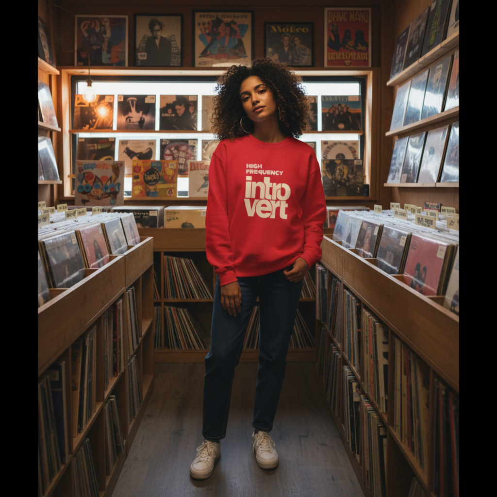 High Frequency Introvert Crenewck Sweatshirt